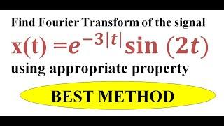 Q5. a. Finding the Fourier Transform of the signal | EnggClasses