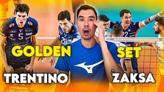 Reacting to ZAKSA vs. Itas Trentino Volleyball CEV Champions League Quarterfinal GOLDEN SET