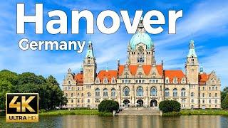 Hanover, Germany Walking Tour (4k Ultra HD 60fps) – With Captions