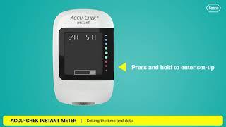 How to set the time and date on the Accu-Chek Instant meter