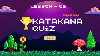 Lesson - 05 || Katakana Quiz || Learn Japanese with Hoshiko