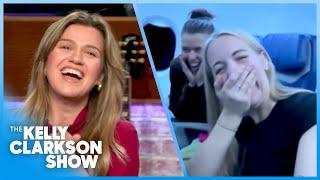 Kelly Clarkson Meets Best Friends Going Viral On TikTok For Rare Solo Flight Experience