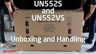 MultiSync® UN552S and UN552VS Unboxing: Large Surface Perfection