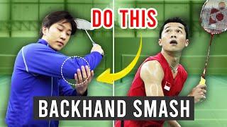 5 Steps to BACKHAND SMASH like Taufik Hidayat