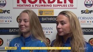 SUFCtv : INTERVIEWS SUFC Ladies 'Gabby Howell & Olivia Stuart post Hampton & Richmond