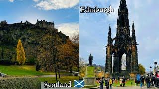 Princes Street Edinburgh Walking Tour 2024 | Scotland |