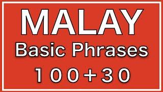 【LEARN MALAY】Useful Phrases 100+30 | Sleep Learning