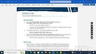 Excel Module 5 SAM Critical Thinking Project 1c | Media Hub | Shelly Cashman Excel 365/2021