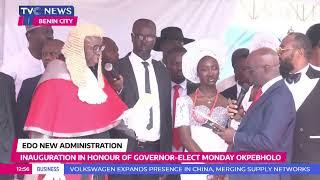 WATCH: Senator Monday Okpebholo Sworn In As Governor Of Edo State