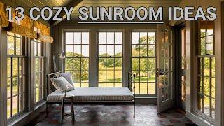 13 Cozy Sunroom Ideas |  Rustic Charm | Modern Elegance | Best Sunroom Ideas