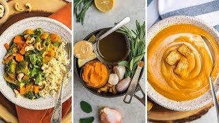 3 SAVORY Vegan Pumpkin Recipes (in One Pot!)