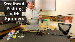Steelhead Fishing With Spinners {BEGINNERS} Spinner Fishing Setup For Bank Fishing