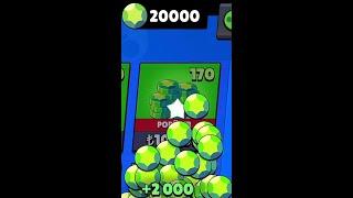 20.000 ELMAS ALDIM  - Brawl Stars #shorts