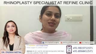 Rhinoplasty Specialist in Ludhiana, Himachal , Punjab - Testimonial Video - Dr Prerna Mittal