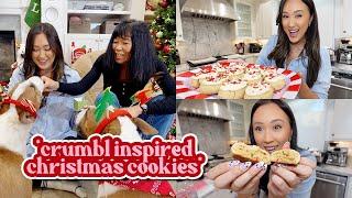 Baking Crumbl Inspired Christmas Cookies! Vlogmas Day 19