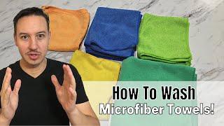 How To Wash Microfiber Clothes & Towels Correctly!