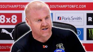 'Millions of kids are watching this! DIVING ALL OVER PLACE!' | Sean Dyche | Southampton 1-0 Everton