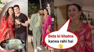 Gauhar Khan Celebrating Her Son's Muhammad Zehaan khan