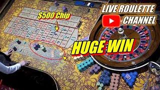  LIVE ROULETTE | HUGE WIN 500 Chip On Number 8   In Vegas Casino  Friday Session  2023-09-01