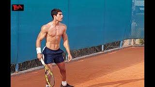 Carlos Alcaraz Tennis world n°1, bodybuilder, model and most athletic body in Tennis world