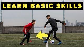 LEARN 5 BASIC FOOTBALL SKILLS | Skills you can use in a match