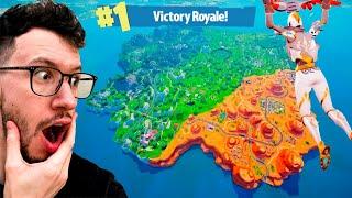 MINHA PRIMEIRA PARTIDA NO MAPA ANTIGO!! FORTNITE RAÍZ