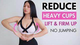 EASY exercises to reduce breast size QUICK, lift sagging, firm up skin. Intense, no jumping