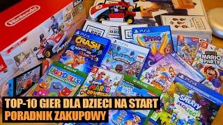 TOP-10 GIER DLA DZIECI - jakie gry dla dzieci na start przygody z grami? - poradnik zakupowy