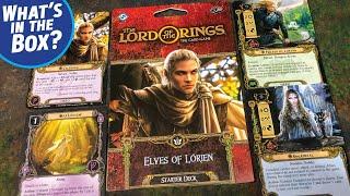 LOTR the Card Game ELVES OF LORIEN Starter Deck Unboxing and Look at All the Cards