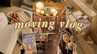 a week in my life  moving out, book mail, bookshops & empty library tour  moving vlog ep.1