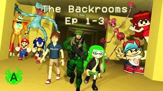 The Backrooms But Everyone Is In It! Compilation (EP 1-3)