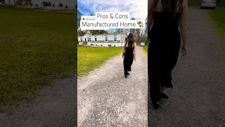 Pros and Cons Manufactured Home #affordablehousing #florida #manufacturedhomes #mobilehomes