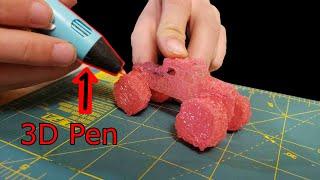 Trying to use a 3D printing Pen! ( Monster Truck)