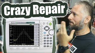 Crazy Repair on this expensive device. 24 broken traces. Anritsu Spectrum Analyzer MS2721B