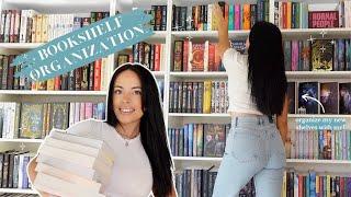 organize my bookshelves with me!  new shelves, 200+ books