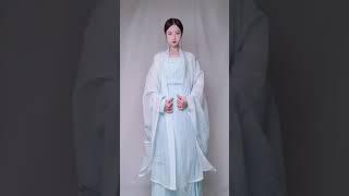 Chinese traditional clothes, hanfu. Clean like water.