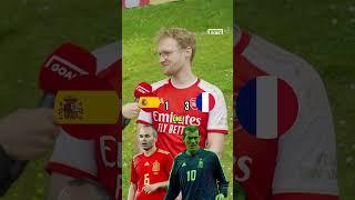 SPAIN v FRANCE  EUROS LEGENDS FOOTBALL FAN CHALLENGE #shorts