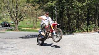 Honda CRF450r Rekluse clutch test drive!