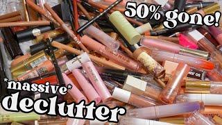 getting rid of *HALF* of my lipsticks!! - lipstick declutter 2024 