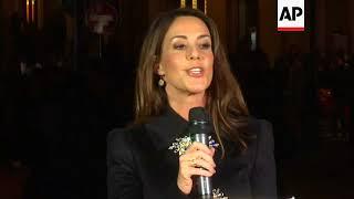 Princess Marie of Denmark launches the Christmas windows and lights at Paris department store