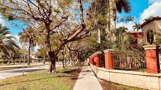 MUST SEE! Lush Green Miami 4K morning Ocean Walk w Sharkmama - Brickell Bay & historic S Miami Ave