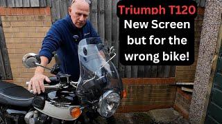 £78 PUIG PLUS SCREEN on Triumph T120 Bonneville from TRIUMPH SCRAMBLER 400X