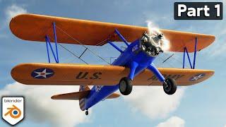 Creating a Biplane in Blender ️ Part 1 (Tutorial Series)