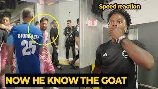 Speed's reaction when he sees The Real GOAT MESSI walking in front of him | Football News Today