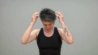 Assisted neck flexion sitting