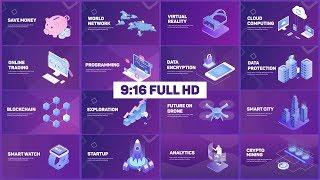 Isometric Animation for Hi Tech Presentation - After Effects Template