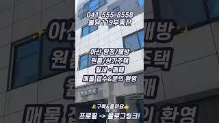 [아산] 탕정/배방 원룸•상가주택 월세/매매 매물 접수 및 문의 환영//최선을 다하겠습니다