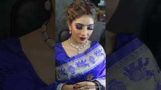 Beautiful Blue color Eye makeup Tutorial #shorts #short #makeup #eyemakeup