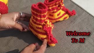 Woolen Baby Shoes / Booties / socks / slippers / Make With Kamna