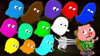 Twelve Little Ghosts | Scary Nursery Rhymes Song For Kids | Videos For Children | Halloween Rhyme